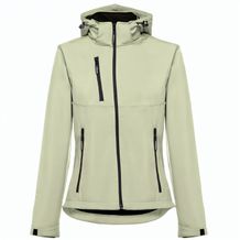 THC ZAGREB WOMEN. Gürtel-Softshell-Jacke für Damen (Pastellgrün) (Art.-Nr. CA184646)