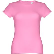 THC SOFIA. Tailliertes Damen-T-Shirt (hellrosa) (Art.-Nr. CA189042)