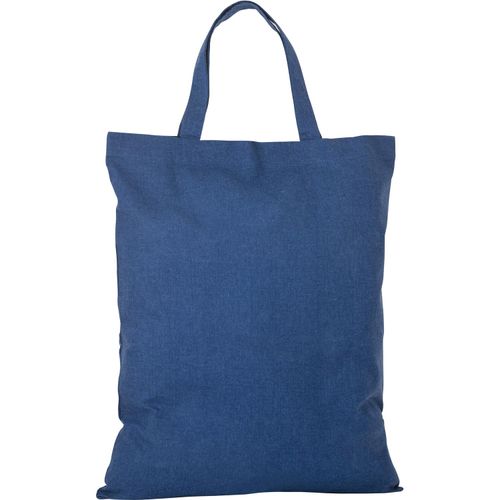 SIENA. Tragetasche aus Baumwolle und recycelte Baumwolle (140 g/m²) (Art.-Nr. CA194921) - Faltbare Tasche (140 g/m²) aus Baumwoll...