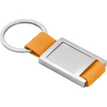 ANCHOR. Schlüsselanhänger aus Metall und Gurtband (orange) (Art.-Nr. CA199507)