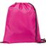CARNABY. 210D Rucksacktasche mit schwarzen Zugbändern (rosa) (Art.-Nr. CA200106)