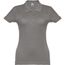 THC EVE. Damen Poloshirt (Grau) (Art.-Nr. CA200943)