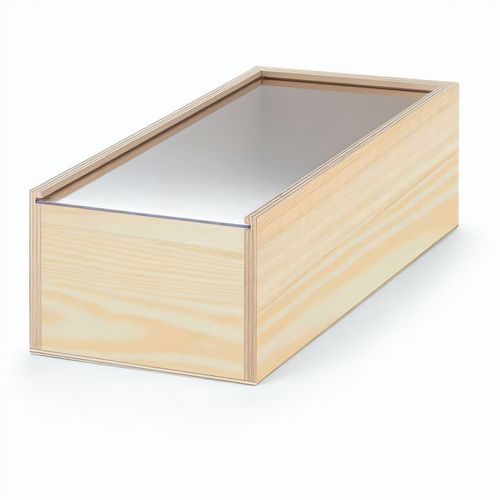 BOXIE CLEAR M. Holzschachtel M (Art.-Nr. CA202945) - Schachtel aus sperrholz mit Schiebedecke...