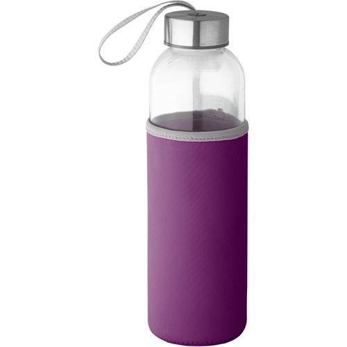 RAISE. Glas und Edelstahl Sportflasche 520 mL (Art.-Nr. CA203465) - Trinkflasche aus Glas (520 mL) mit...
