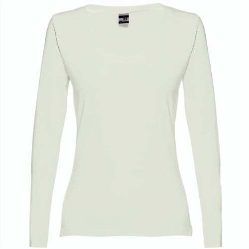 THC BUCHAREST WOMEN. Langärmeliges tailliertes T-Shirt für Frauen aus Baumwolle (Art.-Nr. CA210765) - Damen Langarmshirt aus 100% Strickjersey...