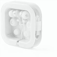 PRESLEY. Kopfhörer aus recyceltem ABS mit integriertem Mikrofon (weiß) (Art.-Nr. CA212939)