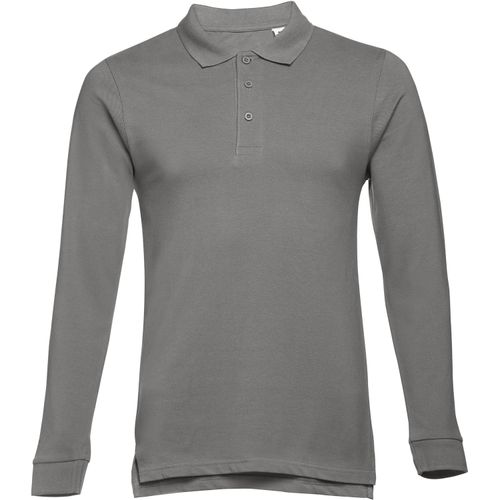 THC BERN 3XL. Herren Langarm-Poloshirt (Art.-Nr. CA213387) - Herren Poloshirt aus Piqué Stoff 100...