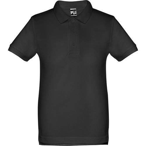THC ADAM KIDS. Kurzärmeliges Baumwoll-Poloshirt für Kinder (unisex) (Art.-Nr. CA218687) - Kinder Poloshirt aus Piqué Stoff 100...