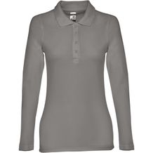 THC BERN WOMEN. Damen Langarm-Poloshirt (Grau) (Art.-Nr. CA222519)