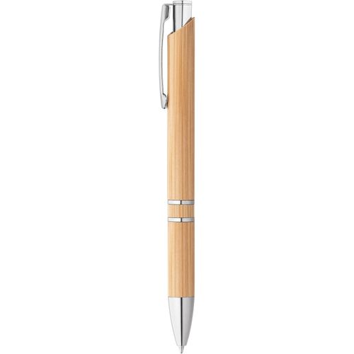 BETA BAMBOO. Bamboo Kugelschreiber mit Clip (Art.-Nr. CA224203) - Kugelschreiber aus Bambus mit Clip und...