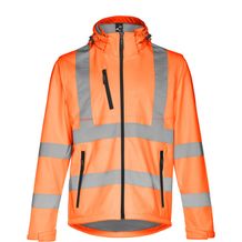 THC ZAGREB WORK. Softshell-Jacke mit hoher Sichtbarkeit (Unisex) (Hexachrome orange) (Art.-Nr. CA226806)