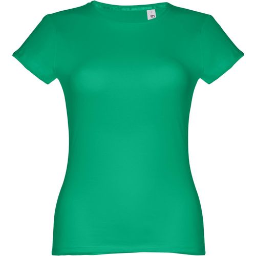 THC SOFIA. Tailliertes Damen-T-Shirt (Art.-Nr. CA232372) - Damen T-Shirt aus 100% Strickjersey und...