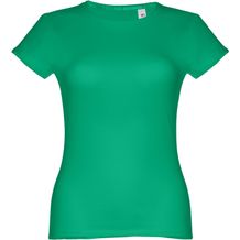 THC SOFIA. Tailliertes Damen-T-Shirt (grün) (Art.-Nr. CA232372)