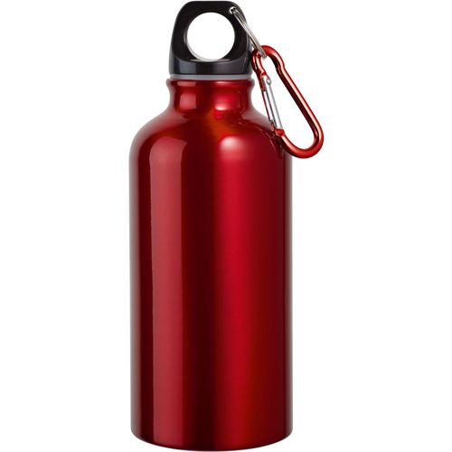 LANDSCAPE. Aluminium-Sportflasche mit Karabiner 400 ml (Art.-Nr. CA234081) - Trinkflasche aus Aluminium (400 mL) mit...