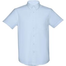 THC LONDON. Herren-Oxford-Hemd mit kurzen Ärmeln (hellblau) (Art.-Nr. CA238572)