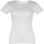 THC SOFIA. Tailliertes Damen-T-Shirt (Weiss melliert) (Art.-Nr. CA239611)