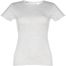 THC SOFIA. Tailliertes Damen-T-Shirt (Weiss melliert) (Art.-Nr. CA239611)