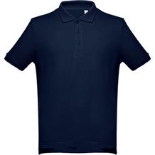 THC ADAM. Kurzarm-Poloshirt aus Baumwolle für Herren (blau) (Art.-Nr. CA241084)