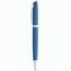 RE-LANDO-SET. Tintenroller und Kugelschreiber mit Gehäuse aus 100% recyceltem Aluminium (blau) (Art.-Nr. CA246544)