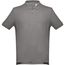 THC ADAM. Kurzarm-Poloshirt aus Baumwolle für Herren (Grau) (Art.-Nr. CA256878)