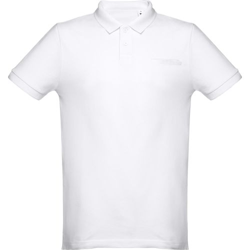 THC DHAKA WH. Herren Poloshirt (Art.-Nr. CA260306) - Herren Poloshirt aus Piqué Stoff 100...