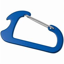 CLOSE. Karabiner aus Aluminium mi Kapselöffner (königsblau) (Art.-Nr. CA260387)