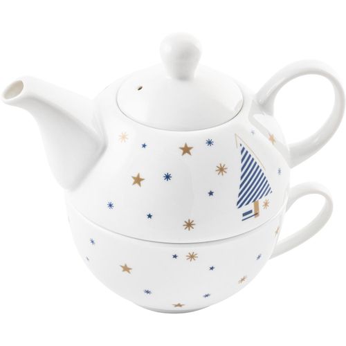 CHAMOMILE. Teeset (Art.-Nr. CA263278) - Teeset aus Porzellan mit Weihnachtsmotiv...