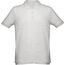 THC ADAM. Kurzarm-Poloshirt aus Baumwolle für Herren (Weiss melliert) (Art.-Nr. CA263884)