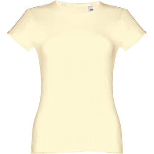 THC SOFIA. Tailliertes Damen-T-Shirt (Art.-Nr. CA267962) - Damen T-Shirt aus 100% Strickjersey und...
