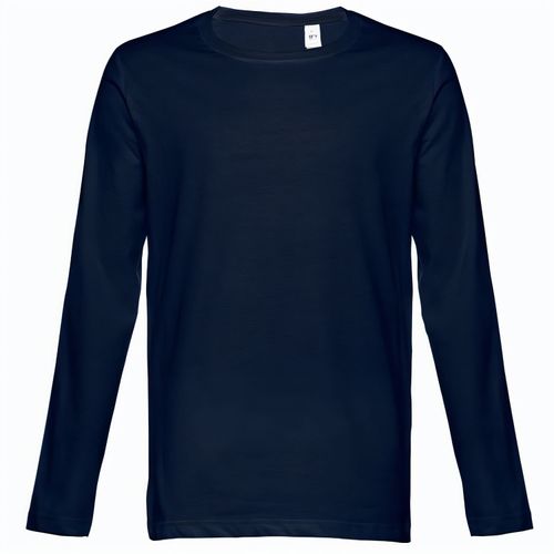 THC BUCHAREST. Herren Langarm T-Shirt (Art.-Nr. CA269179) - Herren Langarmshirt aus 100% Strickjerse...