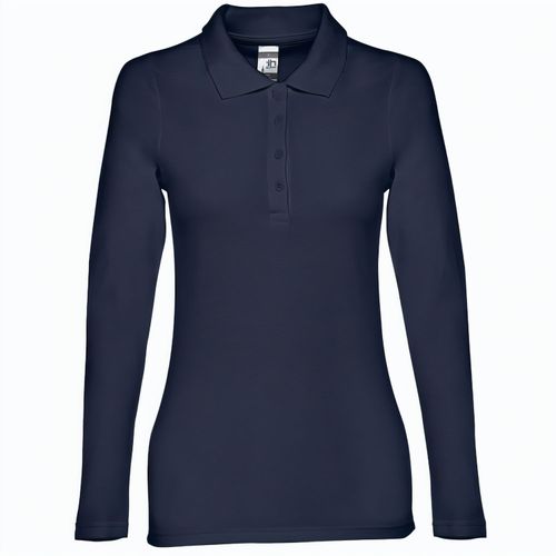 THC BERN WOMEN. Damen Langarm-Poloshirt (Art.-Nr. CA269607) - Damen langarm Poloshirt aus Piqué Stoff...