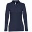 THC BERN WOMEN. Damen Langarm-Poloshirt (blau) (Art.-Nr. CA269607)