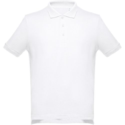 THC ADAM WH. Kurzärmeliges Poloshirt aus Baumwolle für Herren. Weiße Farbe (Art.-Nr. CA286157) - Herren Poloshirt aus Piqu&eacute, Stoff...