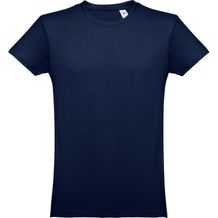THC LUANDA. Herren-T-Shirt aus Baumwolle im Schlauchformat (blau) (Art.-Nr. CA295898)