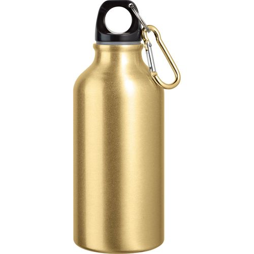 LANDSCAPE. Aluminium-Sportflasche mit Karabiner 400 ml (Art.-Nr. CA301470) - Trinkflasche aus Aluminium (400 mL) mit...