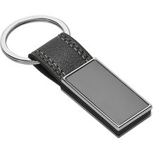 BALE. Schlüsselanhänger aus PU und Metall (Grau) (Art.-Nr. CA301986)