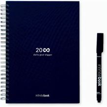 STARTER KIT INFINITE PLANNER A5. Set bestehend aus einem "Infinity Tagebuch", Reinigungsset, Marker und Markerhalter (dunkelblau) (Art.-Nr. CA302412)