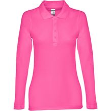 THC BERN WOMEN. Damen Langarm-Poloshirt (rosa) (Art.-Nr. CA304031)