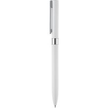 CLARE. Aluminium-Kugelschreiber mit Drehmechanik (weiß) (Art.-Nr. CA308135)