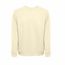 THC COLOMBO. Sweatshirt (unisex) aus italienischem Frottee ohne Knopfleiste (Pastellgelb) (Art.-Nr. CA312567)