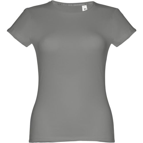 THC SOFIA. Tailliertes Damen-T-Shirt (Art.-Nr. CA320381) - Damen T-Shirt aus 100% Strickjersey und...