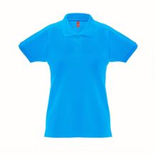 THC MONACO WOMEN. Damen Poloshirt (wasserblau) (Art.-Nr. CA325656)