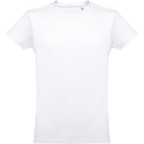 THC LUANDA WH. Herren-T-Shirt aus Baumwolle. Weiße Farbe (Art.-Nr. CA333076) - Herren T-Shirt aus 100% Strickjersey...