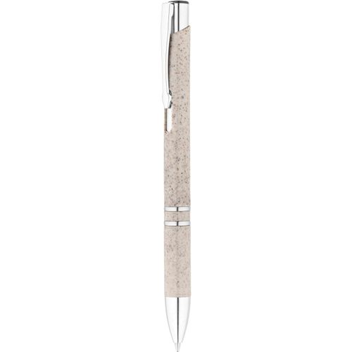 BETA WHEAT. Kugelschreiber aus Strohfaser und ABS mit Clip (Art.-Nr. CA334959) - Kugelschreiber aus Weizenstrohfaser und...
