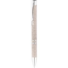 BETA WHEAT. Kugelschreiber aus Strohfaser und ABS mit Clip (Naturhell) (Art.-Nr. CA334959)