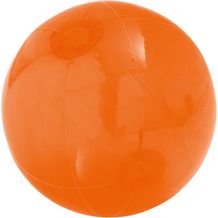 PECONIC. Strandball aufblasbar aus lichtdurchlässigem PVC (orange) (Art.-Nr. CA338718)