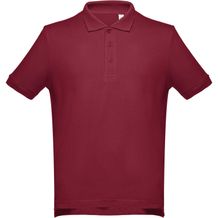 THC ADAM. Kurzarm-Poloshirt aus Baumwolle für Herren (burgunder) (Art.-Nr. CA347648)