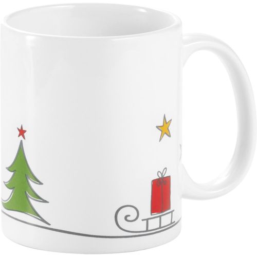 ANCELLE. Weihnachtliche Tasse (Art.-Nr. CA350834) - Keramiktasse mit Weihnachtsmotiv (350...