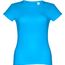 THC SOFIA. Tailliertes Damen-T-Shirt (wasserblau) (Art.-Nr. CA352970)