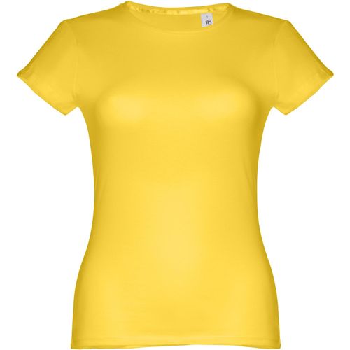 THC SOFIA. Tailliertes Damen-T-Shirt (Art.-Nr. CA358346) - Damen T-Shirt aus 100% Strickjersey und...